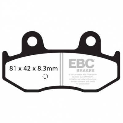 EBC Спирачни накладки Organic SFA411