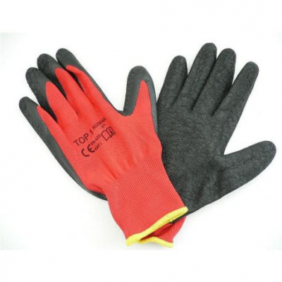 Работни ръкавици - черно и червено