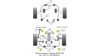 Powerflex Заден долен Track Control вътрешен тампон Subaru Impreza inc WRX & STi GH GR