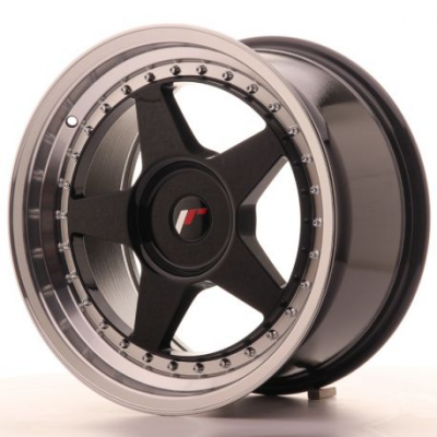 Japan Racing JR6 17x9 ET20-35 Blank Glossy Black