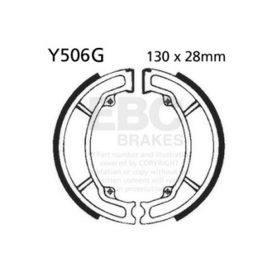 EBC Спирачни челюсти Grooved Y506G