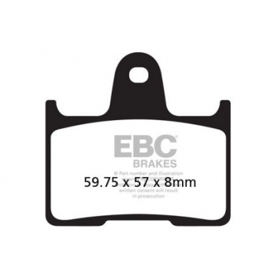 EBC Спирачни накладки Organic FA254