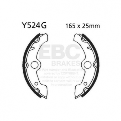 EBC Спирачни челюсти Grooved Y524G