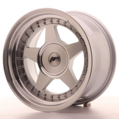 Japan Racing JR6 16x9 ET0-20 Blank Mach Silver