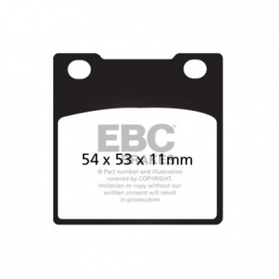 EBC Спирачни накладки Organic FA045