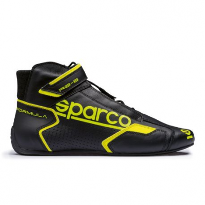 Състезателен обувки Sparco Formula RB-8.1 FIA черен-жълт