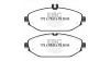 Предни спирачни накладки EBC Ultimax OEM Replacement DPX2214