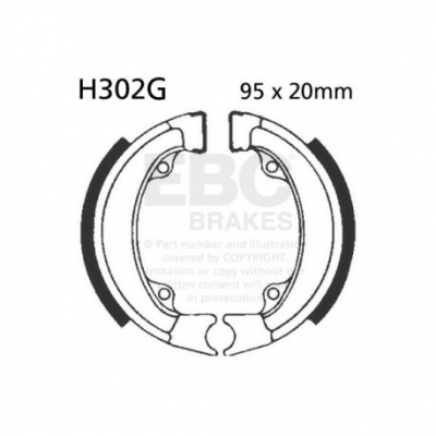 EBC Спирачни челюсти Grooved H302G