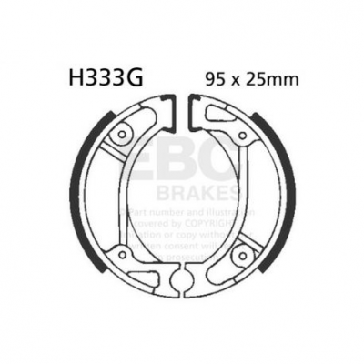 EBC Спирачни челюсти Grooved H333G
