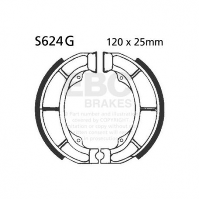 EBC Спирачни челюсти Grooved S624G