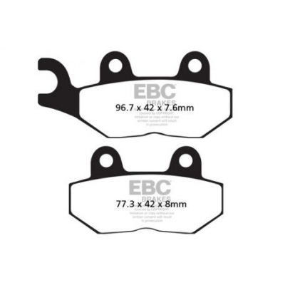 EBC Спирачни накладки Semi-Sintered FA214V