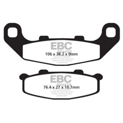 EBC Спирачни накладки Organic FA141