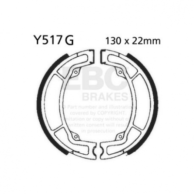 EBC Спирачни челюсти Grooved Y517G