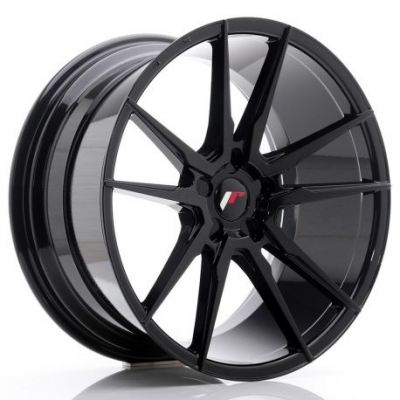 JR Wheels JR21 20x10 ET20-40 5H BLANK Glossy Black