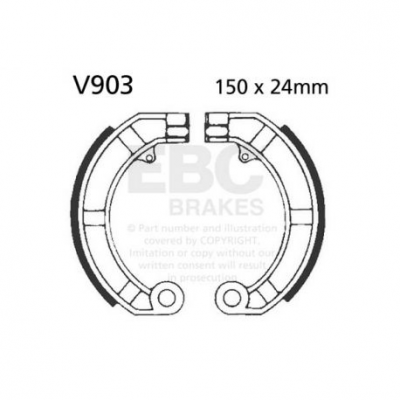 EBC Спирачни челюсти Organic V903