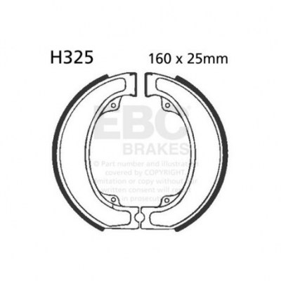 EBC Спирачни челюсти Organic H325