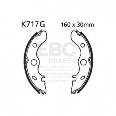 EBC Спирачни челюсти Grooved K717G