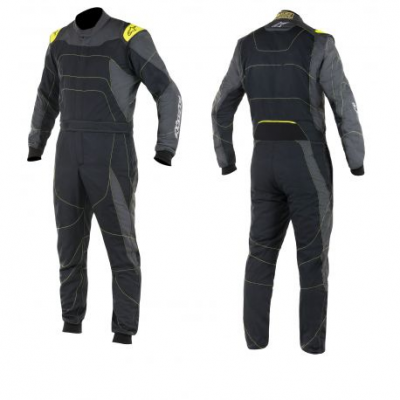 FIA/SFI Race suit ALPINESTARS GP Race Black/Anthracite/Yellow