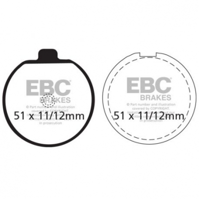 EBC Спирачни накладки Organic FA035