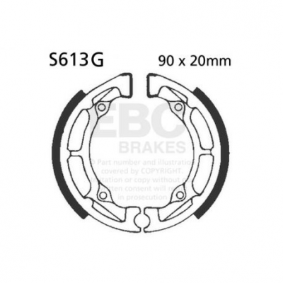 EBC Спирачни челюсти Grooved S613G
