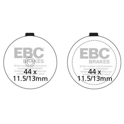 EBC Спирачни накладки Organic FA046