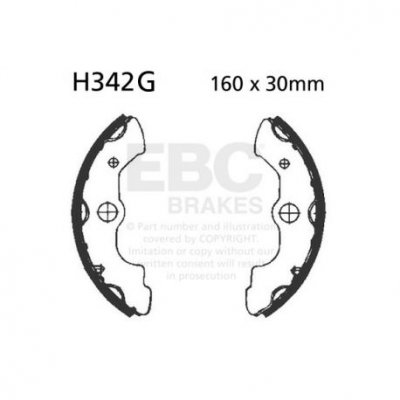 EBC Спирачни челюсти Grooved H342G