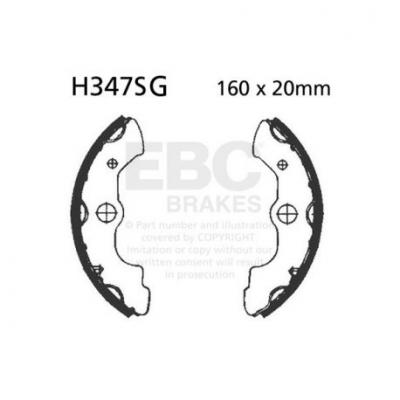 EBC Спирачни челюсти Grooved H347SG