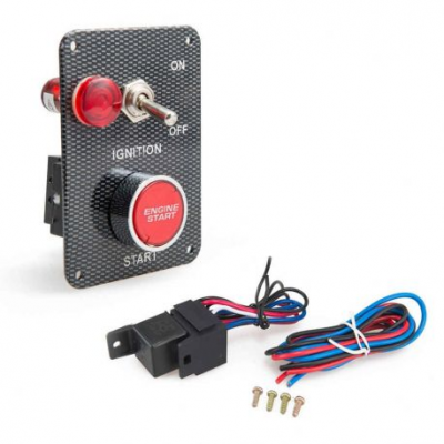 Start panel RACES CARBON, start button + switch