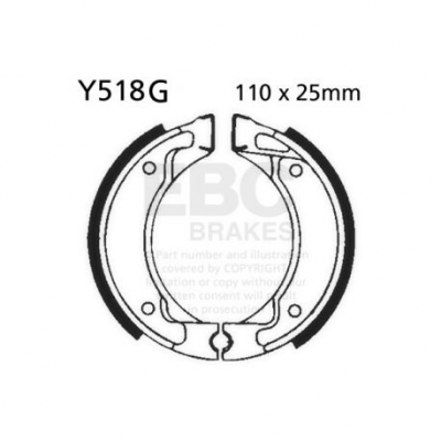 EBC Спирачни челюсти Grooved Y518G