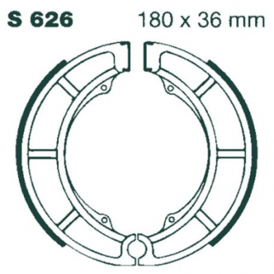 EBC Спирачни челюсти Grooved S626G