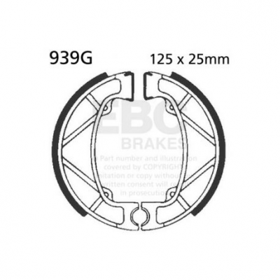 EBC Спирачни челюсти Grooved 939G