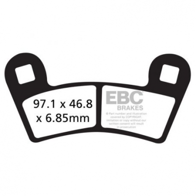 EBC Спирачни накладки Organic FA456TT