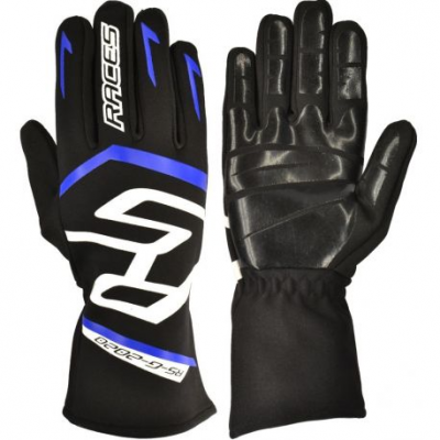 Ръкавици RACES Premium EVO II Silicone Blue