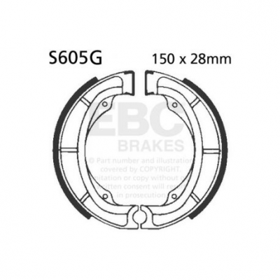 EBC Спирачни челюсти Grooved S605G