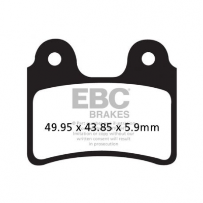 EBC Спирачни накладки Organic FA303TT