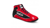 Състезателен обувки Sparco SLALOM+ FIA червено-черно