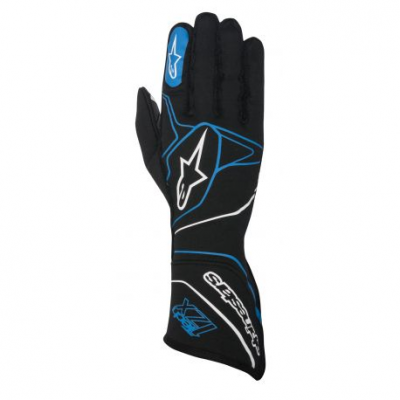 Състезателни ръкавици Alpinestars Tech 1ZX с FIA (външни шевове) син