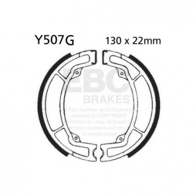 EBC Спирачни челюсти Grooved Y507G