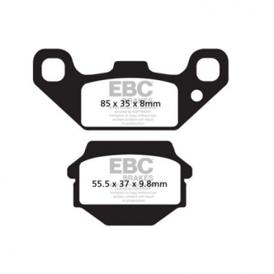 EBC Спирачни накладки Organic FA128TT