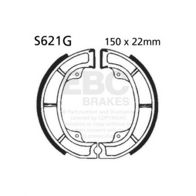 EBC Спирачни челюсти Grooved S621G