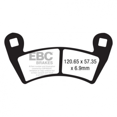 EBC Спирачни накладки Organic FA452TT