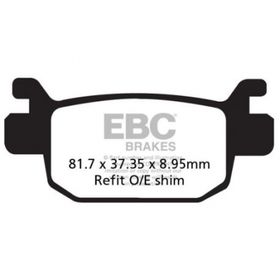 EBC Спирачни накладки Organic SFA131/2