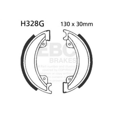 EBC Спирачни челюсти Grooved H328G
