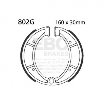 EBC Спирачни челюсти Grooved 802G