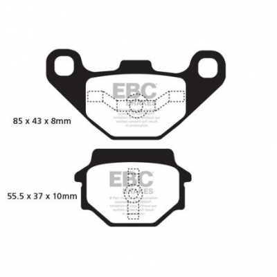 EBC Спирачни накладки Organic FA251