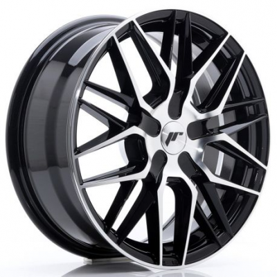 JR Wheels JR28 17x7 ET20-45 BLANK Glossy Black