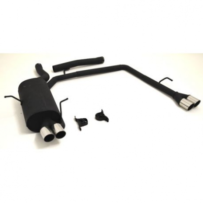 Дуплексна Спортна изпускателна система заглушител BMW 3er E46 - ECE одобрено (921322D-X)