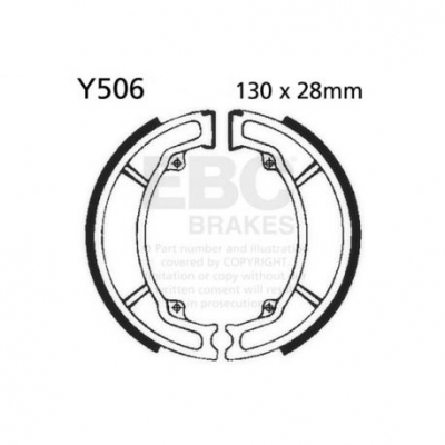 EBC Спирачни челюсти Organic Y506