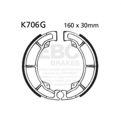 EBC Спирачни челюсти Grooved K706G