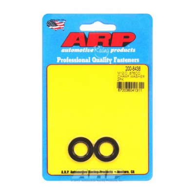 ARP фаска шайба M12 ID 0.876 OD черна 2 Pack